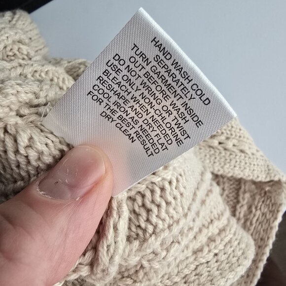 Hippie Rose Beige Knit Sweater Womens M - Picture 4 of 7